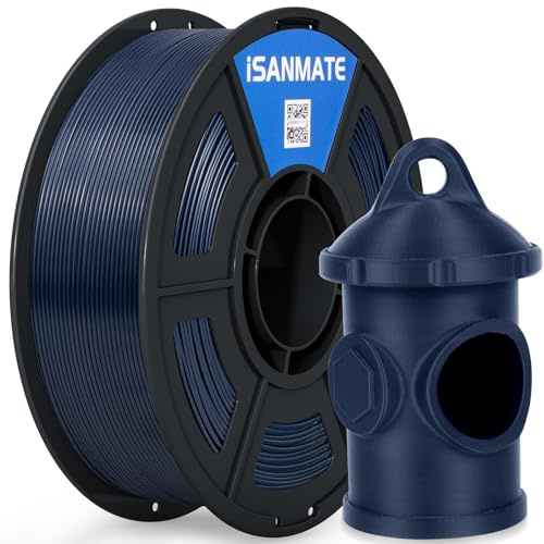 iSANMATE ASA Filament 1.75mm, Premium Anti-UV Wetterbeständiges 3D Drucker Filament für Outdoor, Maßgenauigkeit +/- 0.02mm, 1KG/Spule Navy Blue ASA Filament für 3D Drucker