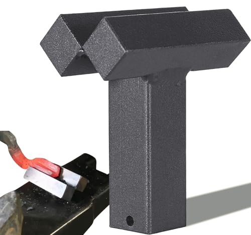 Blacksmith 1” Hardy Forming Stake V Bottom 90° Swage Leaf Creasing Tool Anvil