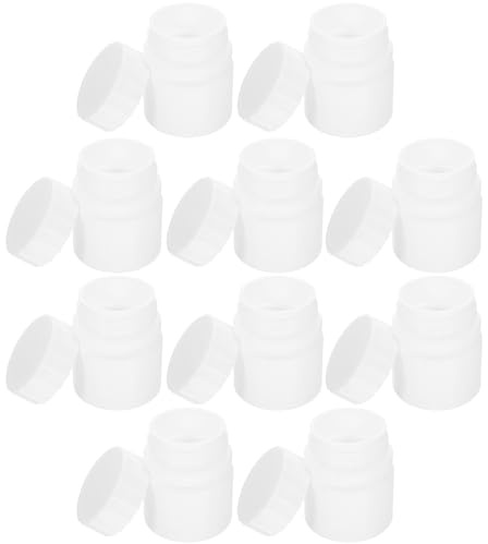 Toddmomy 12pcs Hdpe Medicine Bottle Set 30ml Small Medication Bottles with Screw Cap Design Refillable Empty Small Easy to Carry for Tablet Storage and Dispensing