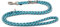 Wolters | Moxonleine Everest reflektierend aqua/schwarz | L 180 x B 1,3 cm