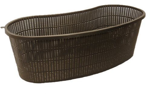 Pondh2o Lily Basket Water Pond Plant Pot, Contour or Kidney Shaped Plastic Slotted Plastic Mesh, 44cm Long, Perfect for Lily's, Oval Aquatic Underwater Planter Basket for Aquaponics, Hydroponics