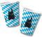 DH-Konzept 10 Becher Bayern / Oktoberfest mit 200ml Inhalt Pappbecher Party Geburtstag Bavaria Blau Weiss