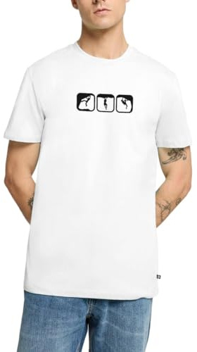 Spreadshirt Bouldern Klettersport Free Solo Männer Premium T-Shirt, L, Weiß