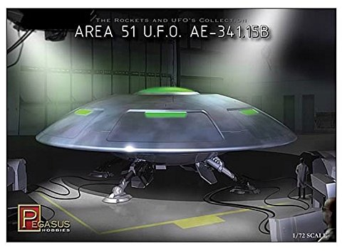 Pegasus Spiele-Area-51 UFO A.E-341.15B OVNI Kit de modélisation en Plastique, PG9100, coloré, 8 inches