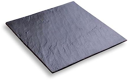 Lebrun Couverts - Lot de 4 Assiettes Ardoise Carrée - Parfait pour vos Planches Apéro ou vos Plateaux de Fromage et Charcuterie - Service Qualité Restauration - Plateau Apéritif et Tapas - 30 x 30 cm