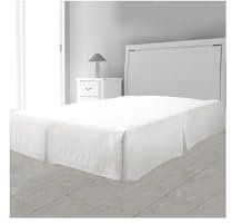 dkdo Cache sommier Plateau - 3 Plis - 90 x 190 cm - Différents Coloris - Blanc