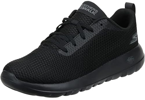 Skechers Herren Go Walk Max Effort Sneaker, Black Textile Trim, 46 EU