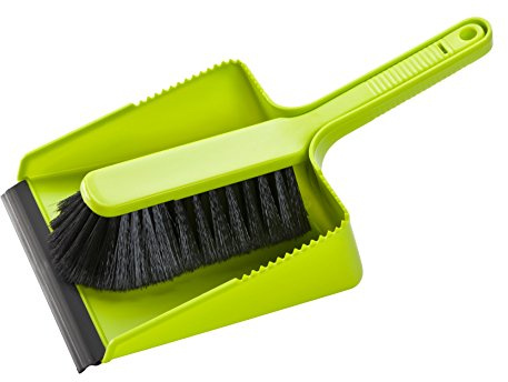 haug bürsten - Kehrgarnitur - Ideal um jeglichen Dreck zu entfernen - Frabe: Grün - Größe: 34 x 18,5 x 7 cm - Made in Germany