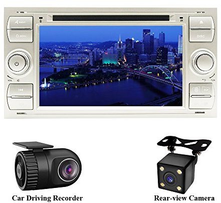 XISEDO Android 7.1 Autoradio 7 Car Radio 2 Din Autonavigation RAM 2G Car Stereo mit DVD Player für Focus(2005-2007), C-Max, S-Max, Ford Fiesta, Connect, Kuga, Fusion, Transit, Galaxy
