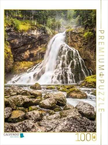 CALVENDO Puzzle Der Gollinger Wasserfall | 1000 Teile Lege-Größe 48 x 64 cm Foto-Puzzle für glückliche Stunden