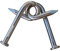 MilesMagic Close Up Classical Nail Puzzle Gimmick Magician's Nail Jail Hook Puzzle Magic Trick, Silver
