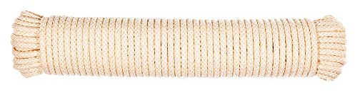 Natürliche Scottie Baumwolle geflochtene Wäscheleine – (7/32 Zoll) – Baumwollseil Wäscheleine – Allzweck-Wäscheleine (30 m)
