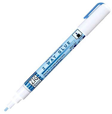 3 x Memory System MSB 1 mm Fine Tip 2 Way Glue Pen - Blue
