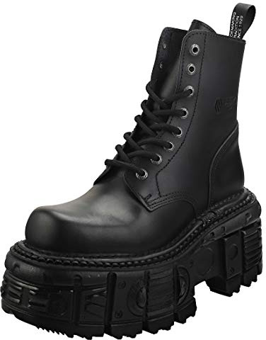 New Rock Metallic M-mili084n-s5 Unisex Stiefel Plattform