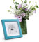 Casa Chic Cadre Photo 18 x 18 cm en Bois, Cadres Photo, Porte Photo Mural, Cadre Decoration Murale Pele Mele pour la Maison, Affichage Vertical/Horizontal, avec Protection Verre et Passe Partout
