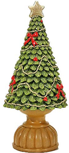 cosedacasa Albero di Natale Verde in Resina Decorazioni addobbi Natalizi Idea Regalo per Ornamento allestimento vetrine Negozi casa Moderno e Particolare