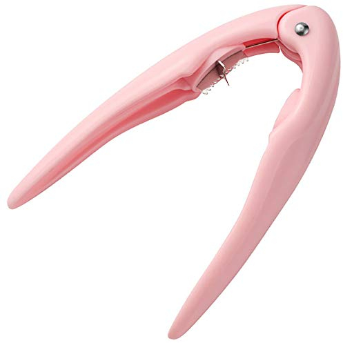 Pince Chataignes Coupe Casse Chataigne Ouvre Clip en Noyer Rose 16 * 10 cm en Acier Inoxydable et Plastique Multifonctionnel Efficace et Pratique économise du Temps et des Efforts Solide et Robuste.