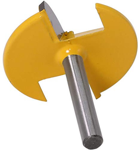 Zkenyao-Router Bit 6mm Shank Router Bit -1-1/2 Radius - 1-3/4 Woodworking Cutter RCT, 1PC, Use Safety Reliable