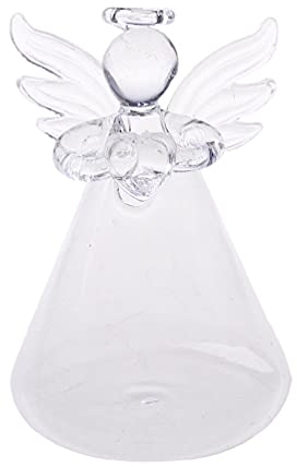 Angel Vases,unknows Angel Clear Glass Wall Hanging Vase Bottle for Plant Flower Decorations