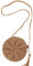 Hsthe Sea Stroh Umhängetasche Runde Stroh Umhängetasche Handgemachte Vintage Sommer Strandtasche Stroh Tasche Strandtasche Umhängetasche für Frauen Mädchen (Hellbraun)