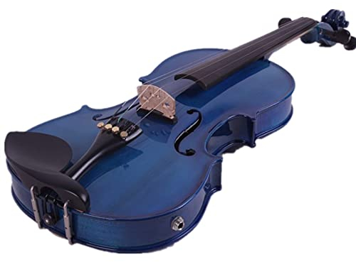 Erwachsene Geige 3/4 Violin Blauer Farbe Handgemacht