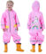 Keyck Impermeabile Bambine Cappuccio Antipioggia Unisex Leggero Pioggia Tuta Antivento Tutto in Uno Sportivo Poncho Antipioggia Unicorno Scuola Ragazza Bambino Bimbo Bimba, Rosa 2-4 Anni