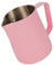 Dianoo Espresso Steaming Pitcher 350ml, Milk Frothing Pitcher Stainless Steel With Measurement, Milk Frothing Cup, Coffee Jug, Latte Art, Pink