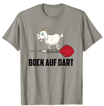 Dartspieler Darten Bock auf Dart Dartspieler Ziege Dart T-Shirt