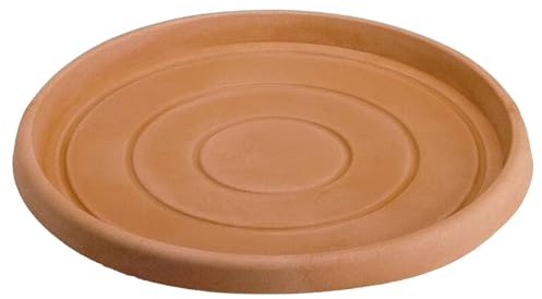 Decorspace Sottovaso per Vaso Tondo in Resina Decorazione per Fiori e Piante Made in Italy (Ø 33 per Vaso Ø 50 cm, Terracotta)