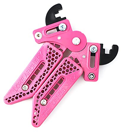ACCMOS Bogenschießen Bogenzubehör Bogenständer Einstellbar Compoundbogen Ständer Scherenform Kickstand Jagd Schießübungen Bogenständer