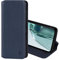32nd Classic Series 2.0 - Real Leather Book Wallet Flip Case Cover For Motorola Moto G62 5G, Real Leather Design With Card Slot, Magnetic Closure and Built In Stand - Navy Blue