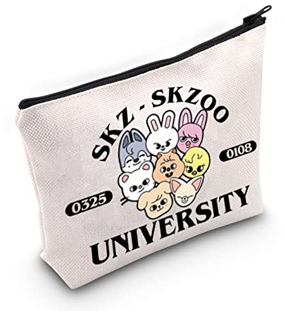 WZMPA K-Pop SKZ Kosmetiktasche K-Pop Band Fans Geschenke koreanischer Jungen Band Reißverschluss Beutel für Fans, Skz, Passform