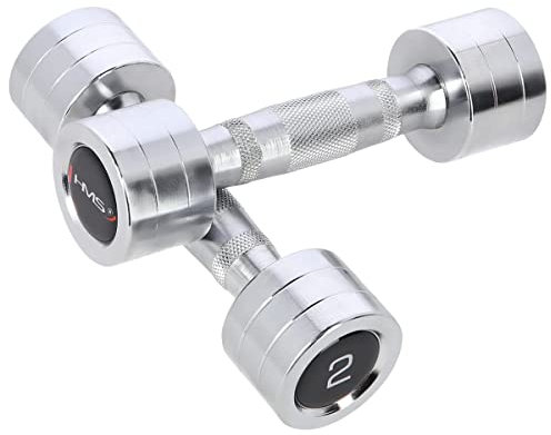 HMS Kurzhanteln Verchromt 2 Stück, Größe:2kg