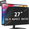 PYS 27 Zoll Blickschutzfolie für 16:9 Ultra-Slim Bezel Monitor Selbstklebend Abnehmbar Blickschutzfilter Blendfrei Blaulicht Blocking Bildschirm Schutzfolie