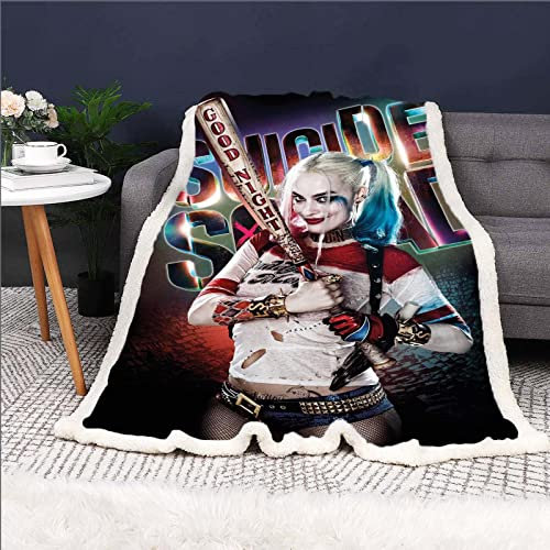 Doiicoon Clown Girl Kuscheldecke Flanelldecke Decke 130x150 cm Anime Sofadecken(6,75 x 100 cm)