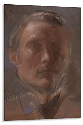 Mads Mikkelsen (The Hunt) Kunstposter Der beste Schauspieler Sexiest Man (3) Bilderdruck Leinwand Poster Wandfarbe Kunst Poster Dezember