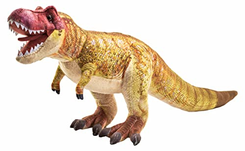 Wild Republic Artist Collection Dino T-Rex, Geschenk für Kinder, 38 cm, Plüschtier, Füllmaterial besteht aus versponnenen recycelten Wasserflaschen