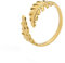 kkjoy Blattring Edelstahl Natur Pflanze Serie Ring Verstellbare Offene Fingerringe Ast Ring Blätter Wrap Fingerring Schmuck für Frauen Mädchen