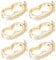 SUNNYCLUE 1 Box 6Pcs Shortener Enhancer Clasp Necklace Shortener Clasp Gold Gemstone Pearl Necklace Enhancer Clasps Crystal Push Clasp Secure Lock Openable Extender for jewellery Making DIY Crafts