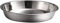 TOPBATHY Edelstahl Schale Flacher Runder Teller Obstteller Metall 304 Wiederverwendbarer Snackteller Camping-Reiseteller Kuchenteller Süßigkeitenteller