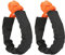 Weiches Schäkel-Bergungsseil, 2 Stück, 9 Mm, 14 Tonnen Zugkraft, Orange, Tragbar, Leicht, Synthetisches Bergungsseil für Bootfahren, Camping, Klettern