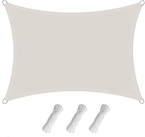 Sonnentuch Schattensegel, 3×3 M Sonnenschutz Set Viele Größe und Farben, Segeltuch Pergola, Wetterschutz Wasserabweisend UV-Schutz, 420D Oxford-Stoff Sonnensegel wasserdicht für Terrasse, Garten