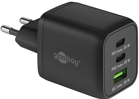 goobay Ladegerät USB-C Schnellladegerät Nano, PD, GaN, 65 Watt