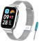 MIJOBS Redmi Watch 3 Active Correa,Pulsera Acero Inoxidable Metal Replacement Band Compatible para Xiaomi Redmi Watch 3 Active Correa Pulsera