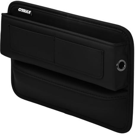 NATUCE Aufbewahrungsbox für Autositze,Autositz Aufbewahrungsbox,Car Seat Leder Aufbewahrung Tasche,Autositz Lückenfüller Organizer,Universal Seitentaschen Organizer,Für Handys,Geldbörse,Karten