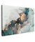 MuchoWow© Bilder Groß 120x80 cm XXL Wohnzimmer Deko Modern Wandbild Foto auf Leinwand Bild Schlafzimmer Room Decor Geschenke Gemälde Wandbilder Blau - Marmor - Gold