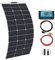 XINPUGUANG 100w 18v kit Panneau Solaire Souple Monocristallin Panneau Solaire Flexible Contrôleur de charge solaire 10A pour Camping-car, Bateau, Caravane (100W)