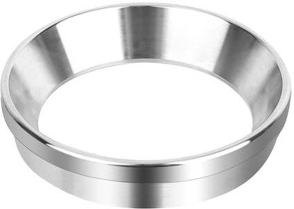 Anillo Dosificador Cafe 51 mm DMJJSD Anillo Embudo Dosificador Ccero Inoxidable Compatible Embudo dosificador magnético Embudo dosificador café con portafiltro de máquina de café para apisonar