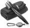 FUZVOL Black Golf Cleaner Brush and Microfibe Golf Towel Set Cleaning Kit Golf Brush Towel Portable with Clip Carabiner Waffle Pattern, Golf Accessories Gift for Men