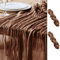 Asee'm 2PCS Tischläufer Käsetuch 300 x 90cm Braun Boho Transparente Läufer Tisch Hochzeit Gaze Stoff Rustikale Käse Tuch für Braut Dusche Party